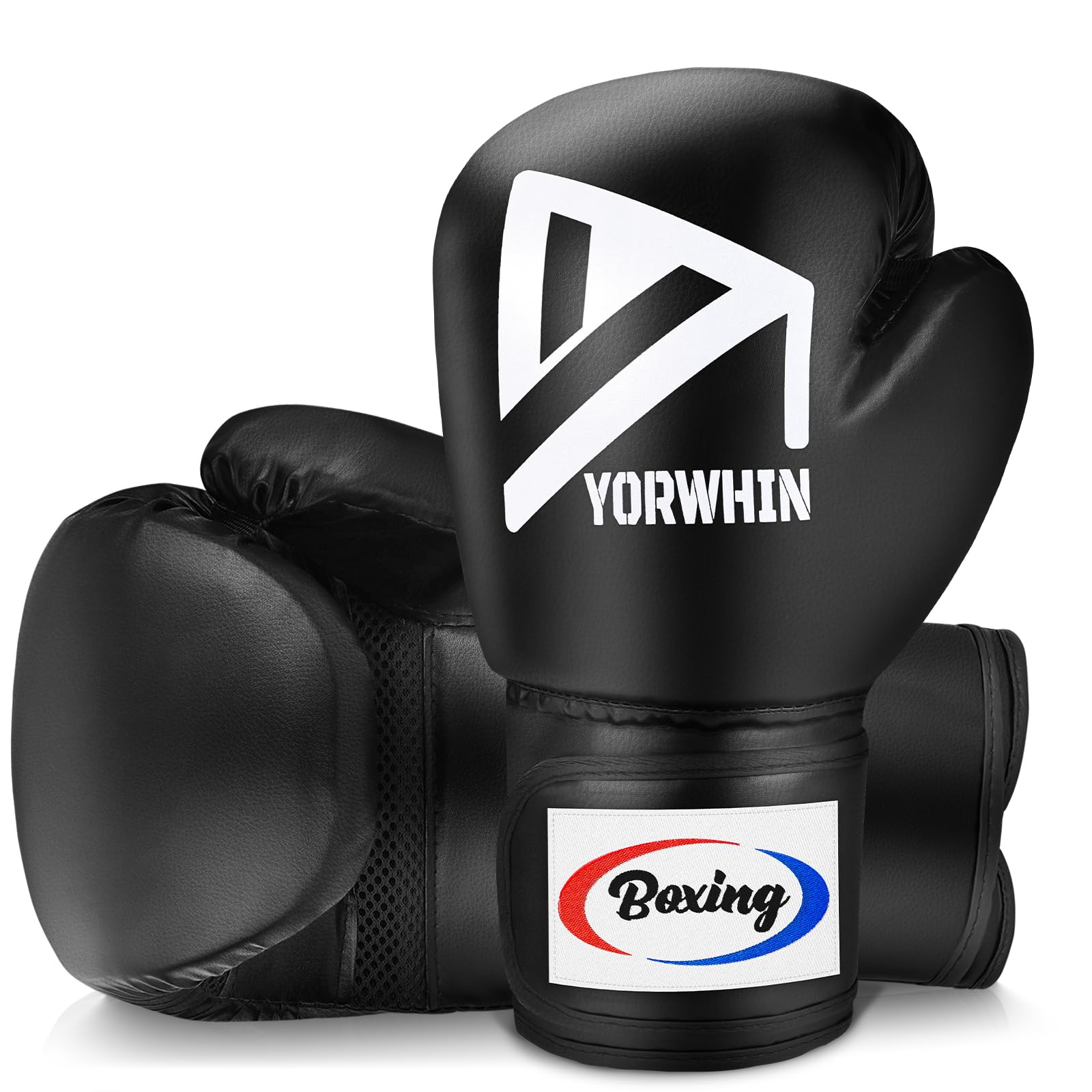 Guanti da Boxe MMA Uomo Donna Adulto per Sacco da Pugilato Kickboxing, Guanti da Pugno Pesante Muay Thai per Allenamento 12oz