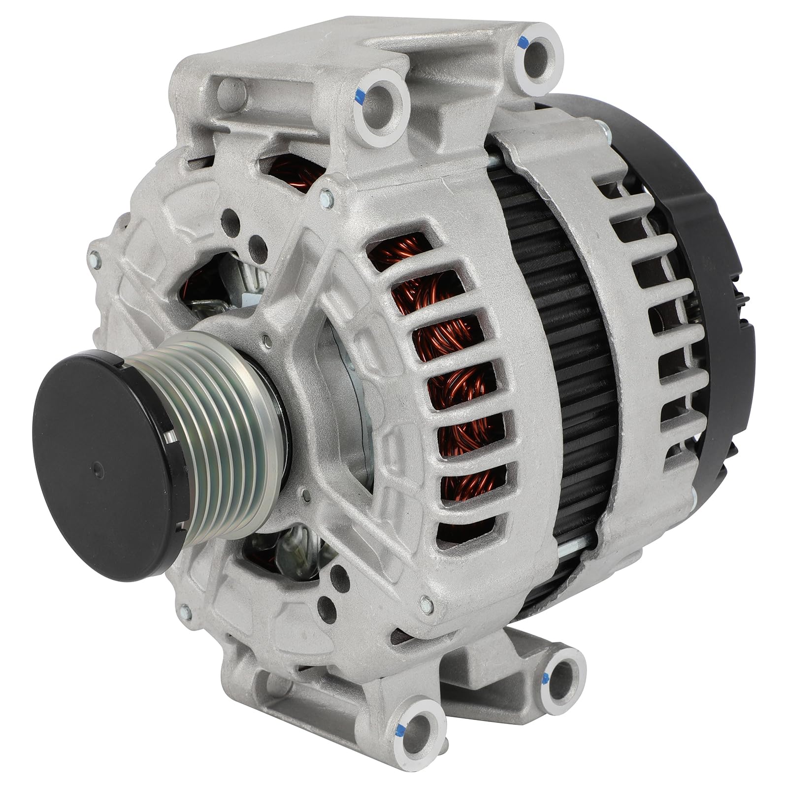 SCITOO Alternator Fit for Mercedes Benz E280 V6 3.0L Diesel 2007, E300 E320 V6 3.0L 2007-2009- 12V 180Amp CW 7-Groove Clutch Pulley, Replace OE# 11307-image-9