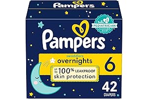 Pampers Size 6 360 Swaddlers Overnights Diapers for Ultimate Night Protection