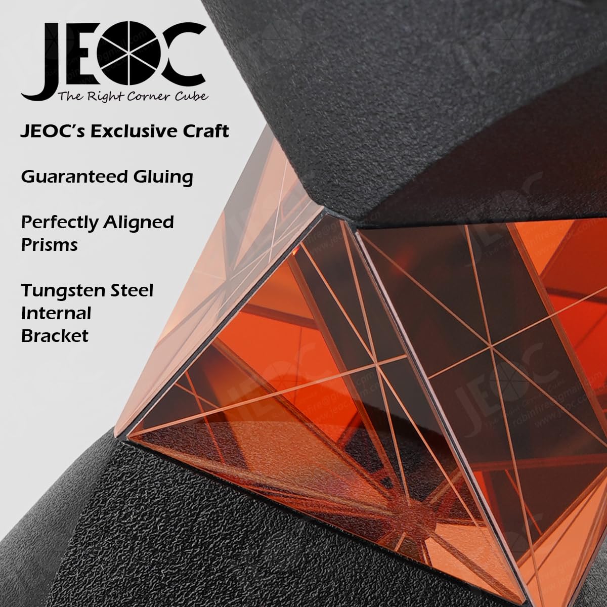 JEOC GRZ122C + Tribrach, 3rd-Party 360 Degree Reflective Prism for Leica ATR Total-Station