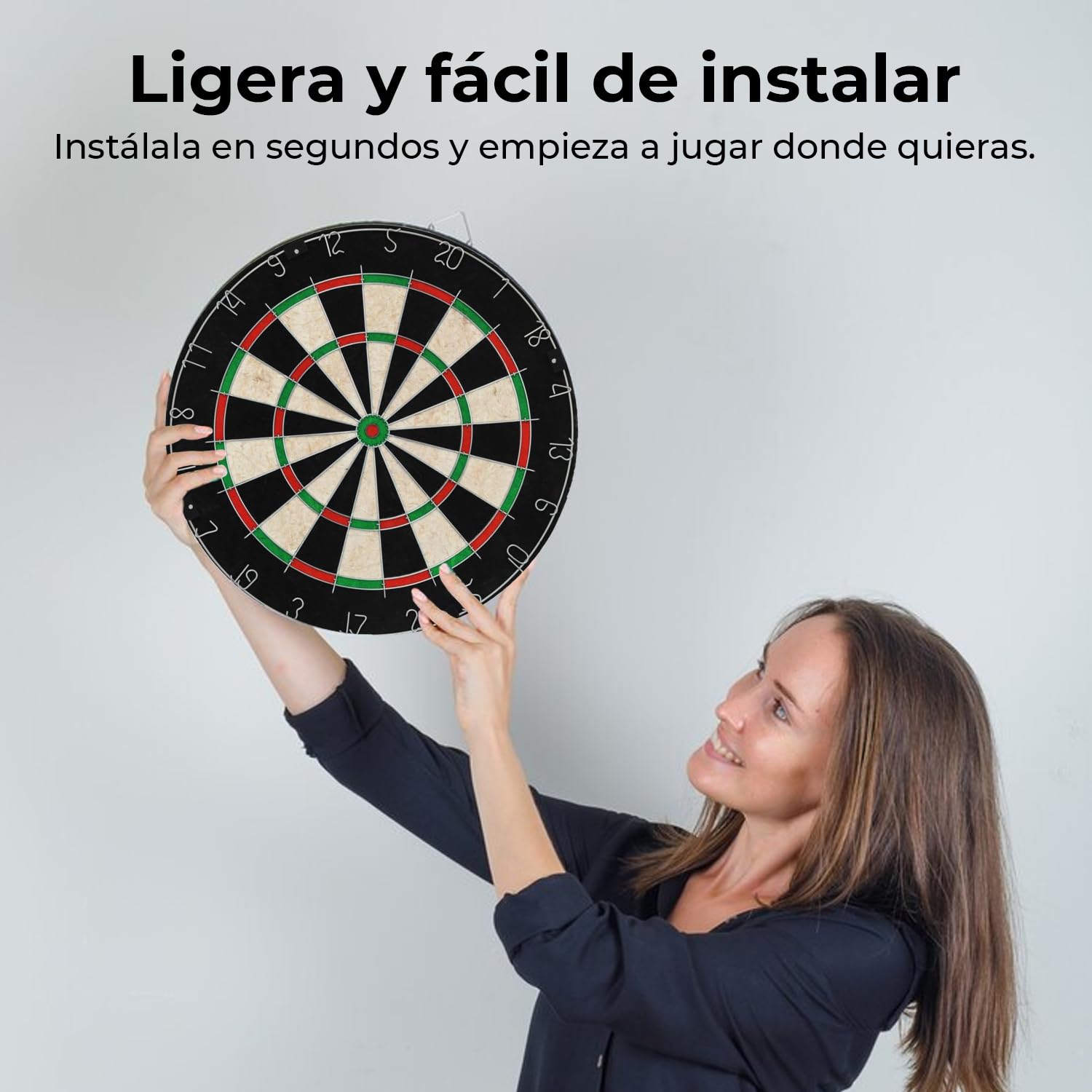 Diana de Dardos Sisal Profesional CANNON 6 Dardos Plástico Punta Metal Juegos Entretenimiento Adultos