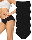 voenxe Women Seamless Hipster Underwear,Breathable Ladies Panties Bikini,No Show Briefs,Comfortable Undies for Women 5-Pack