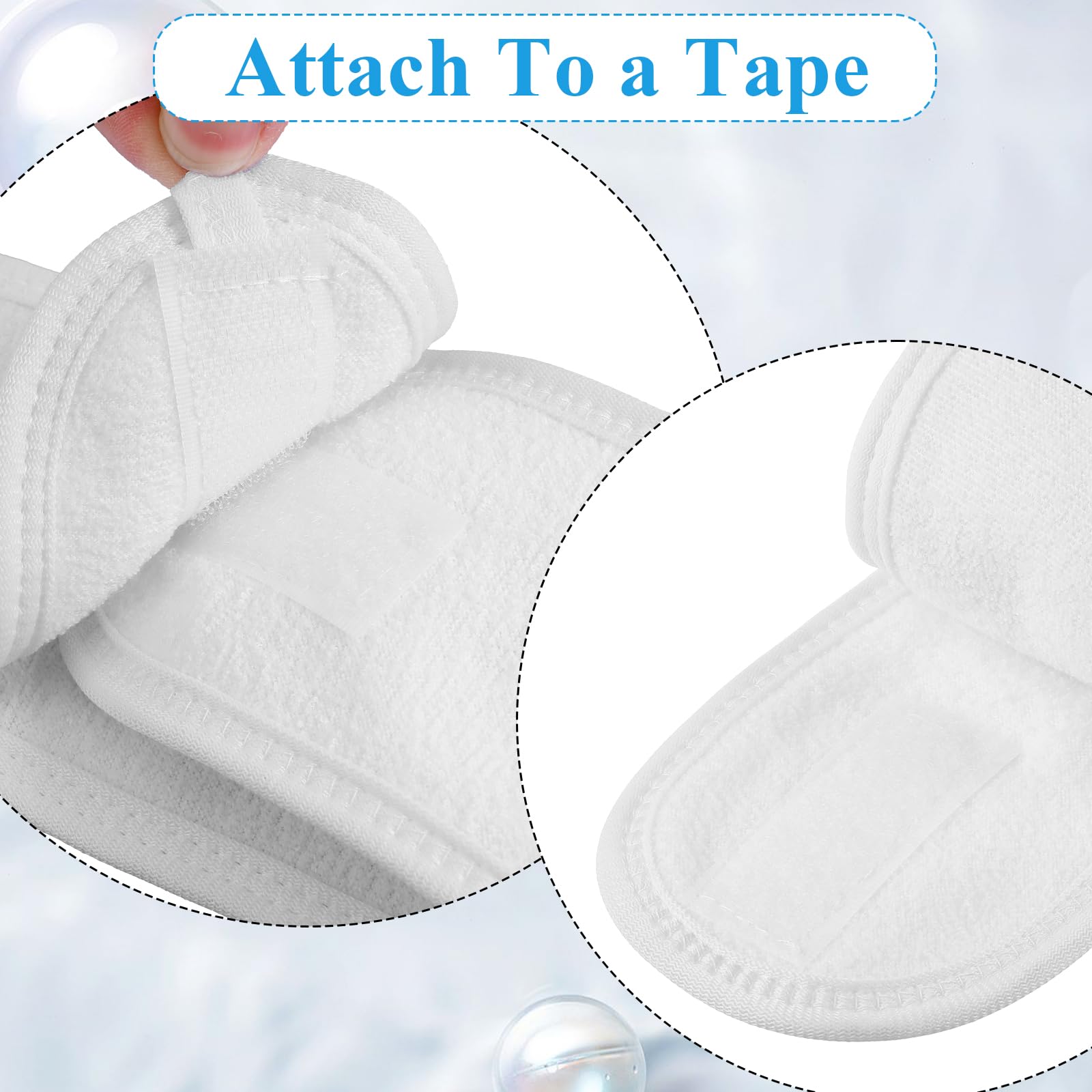 Set di 24 fasce per capelli da spa per il viso, 100% cotone di alta qualità, fasce per capelli per trattamenti viso, 61 x 8 cm, fascia regolabile per capelli, per donne, trucco e cura della pelle