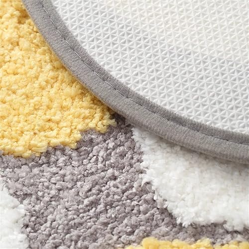 Miniatura 4 de Alfombra de baño antideslizante para baño, absorbente, extra suave, diseño adorable, 22 x 30 pulgadas, color guijarro