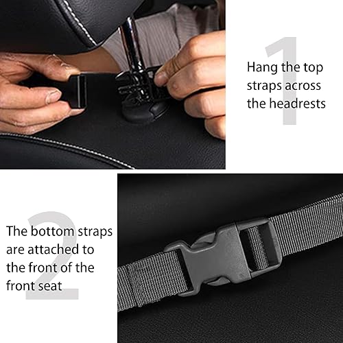 Miniatura 5 de JIPIMON 2 soportes para pistolas automotrices con bolsillos de almacenamiento, soporte para pistola de camión para accesorios de caza, rifle y