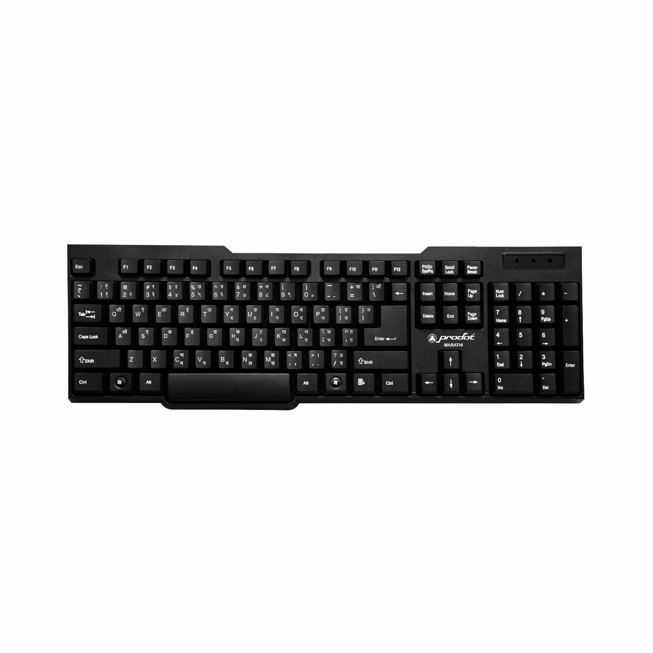 ProDot KB-297rs USB (Marathi) Regional Standard Keyboard (Color: Solid Black)