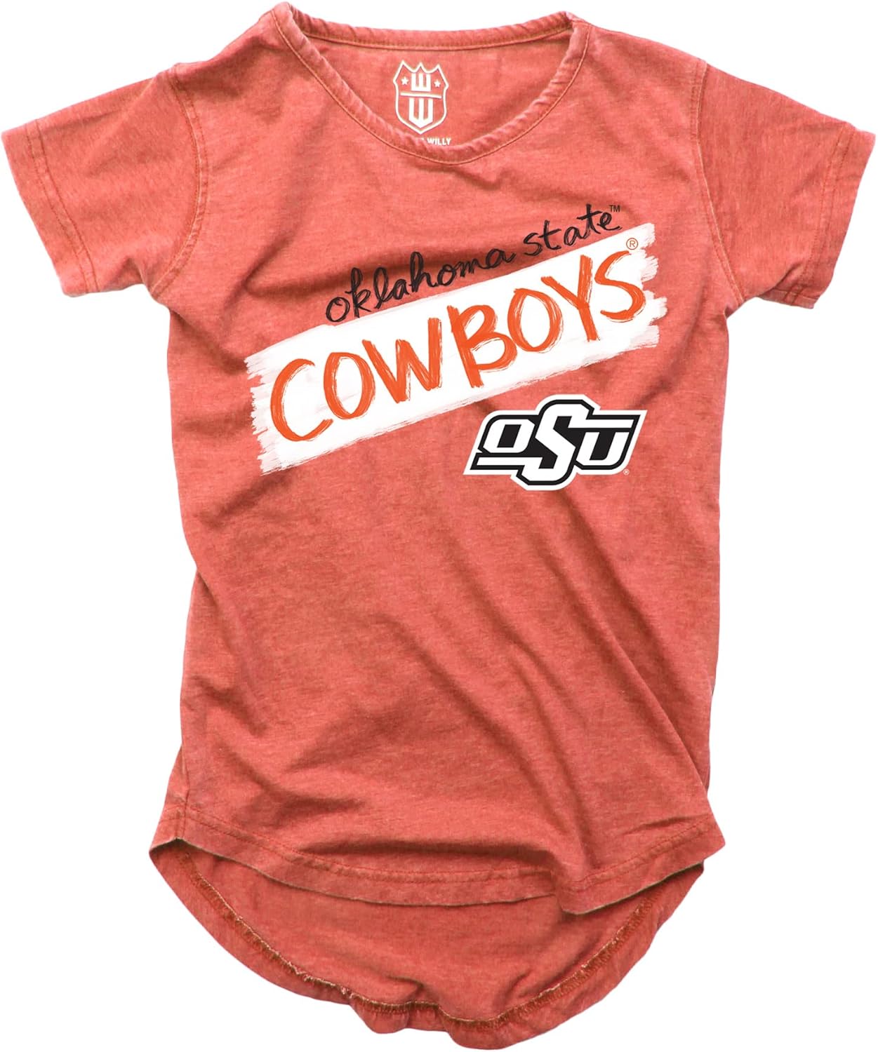 Wes and Willy NCAA Girls S/S Burnout Tee