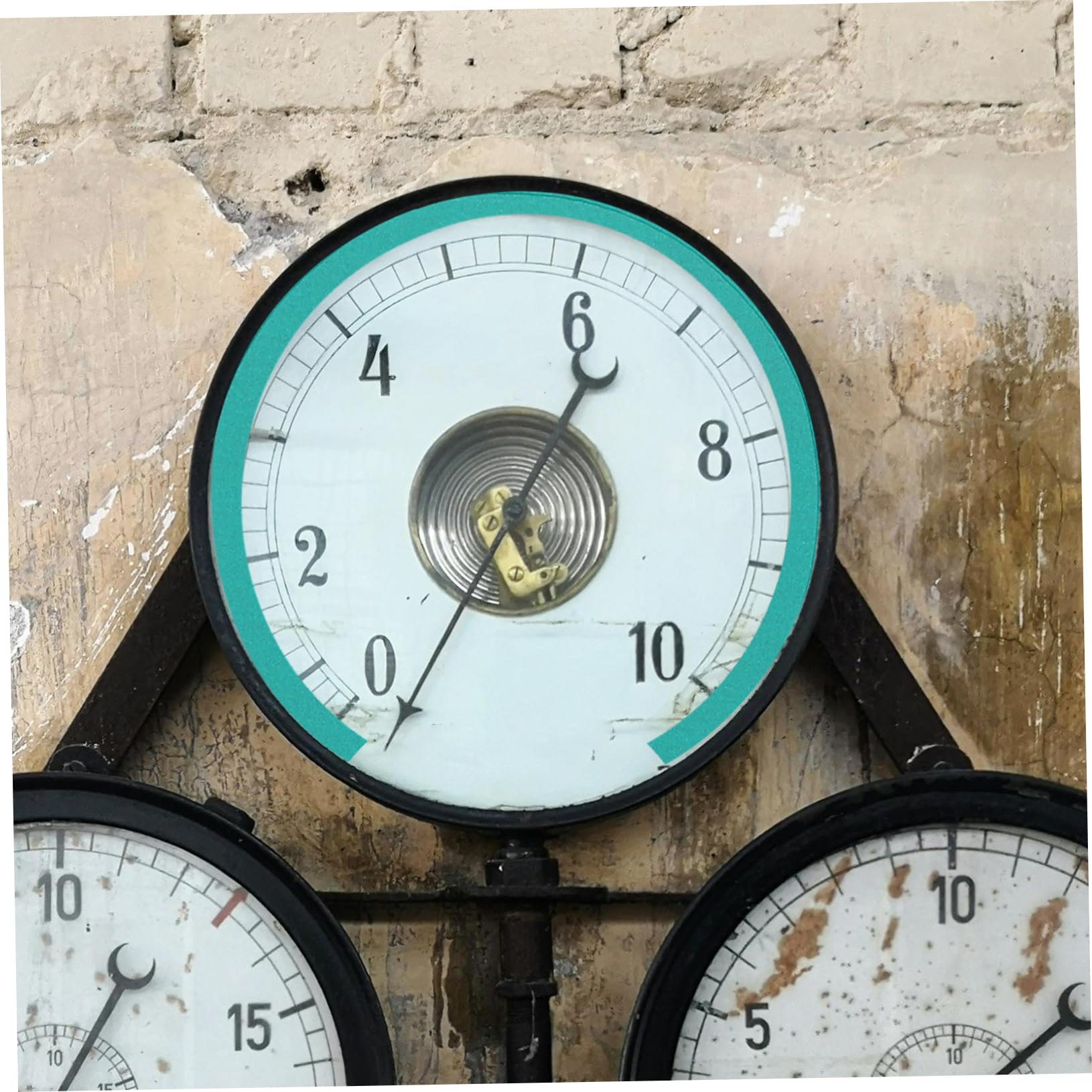 COSMEVIVI 5sets High Low Pressure Gauge Indicator Decals Green Pressure Gauge Range Stickers Adhesive Reflective Sheets 5sheets*5