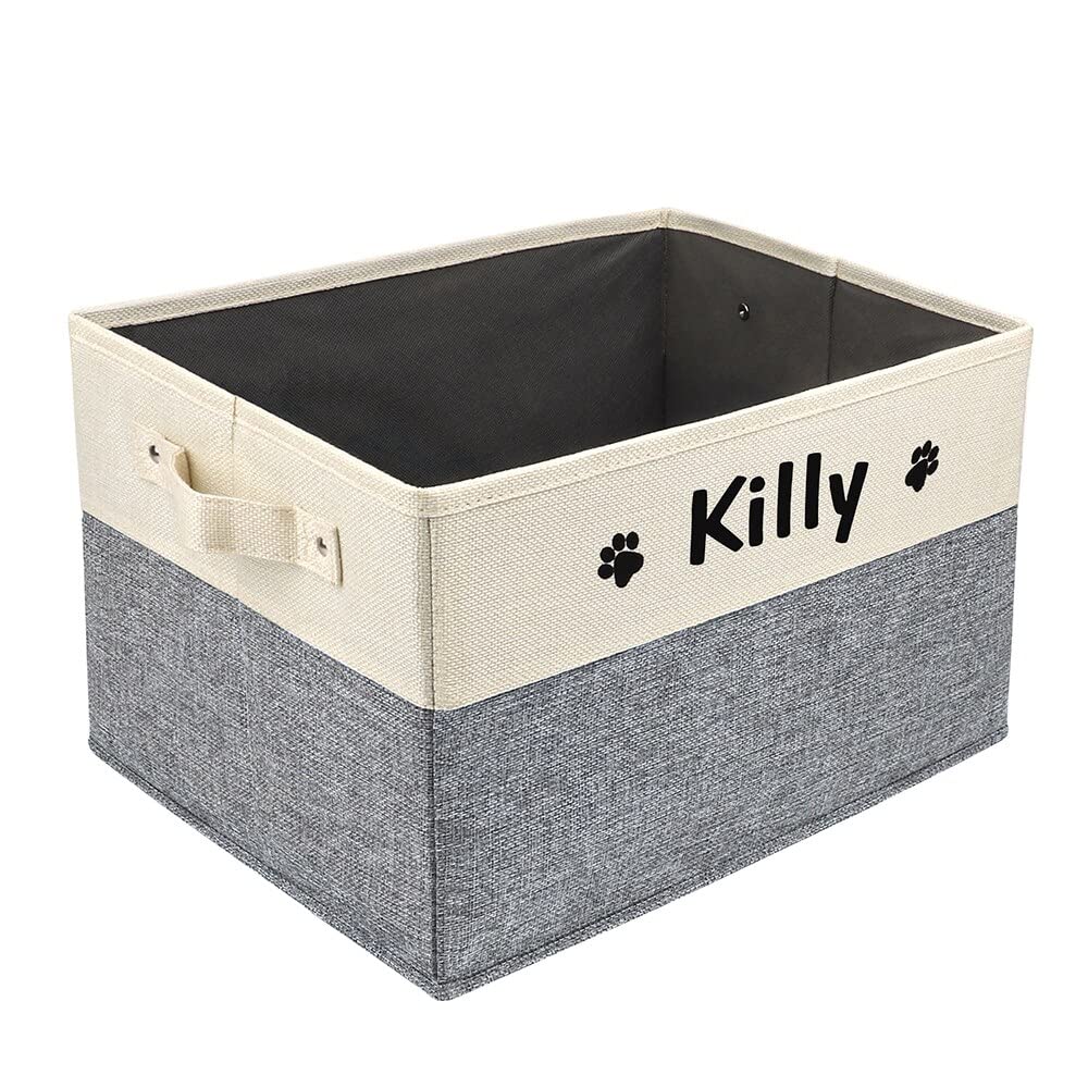 Boîte de rangement chien personnalisable panier pliable 38x27x23cm