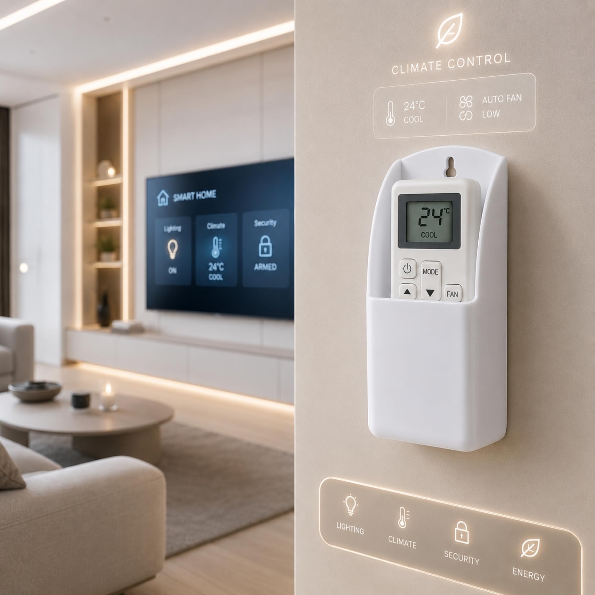 Remote Control Wall Mount - Organize Your Remotes -6