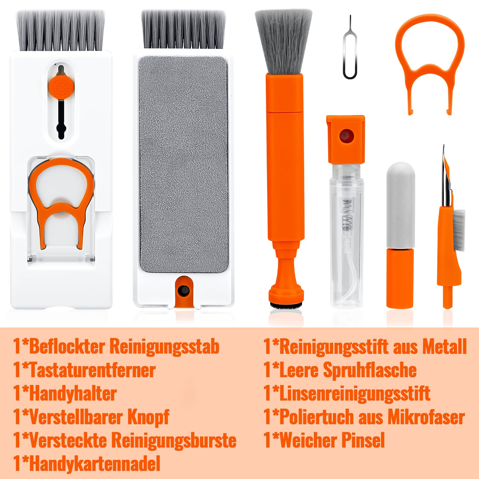 Kit Di Pulizia Per Connettori E Porte Di Ricarica – Set Per Smartphone, Tablet, PC E Tastiere