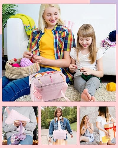 Vista 25 de Aeelike Kit de ganchillo para principiantes, jóvenes y mayores, el primer kit de ganchillo para adultos incluye 23 ganchos de ganchillo, juego