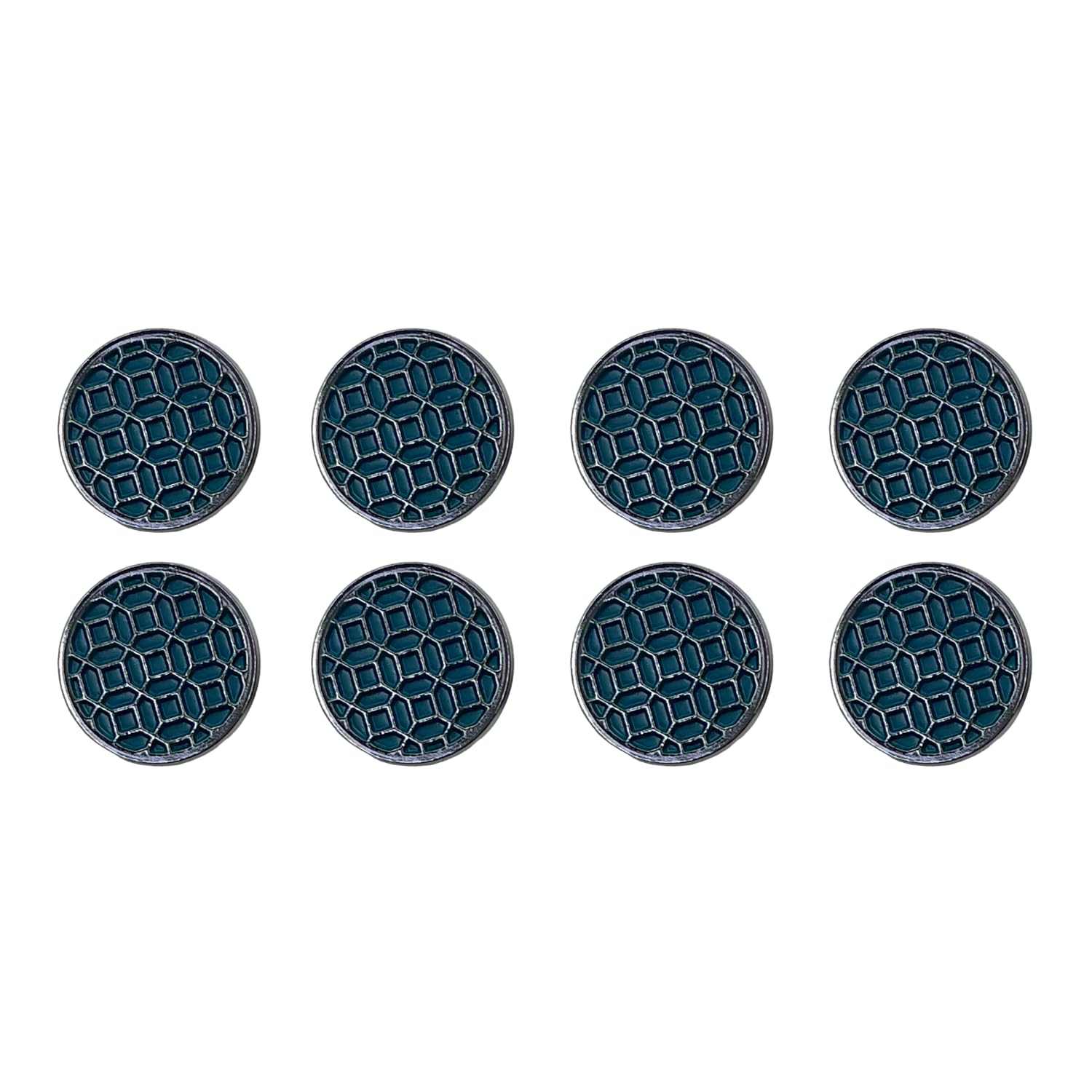 ani accessories Ani Accessories® Blue Round Detailed Mesh Button | for Coat Blazer Suit Sherwani and Indian Dresses Sports Coat Uniform Jacket Pack of 8 (Small)-picture-44