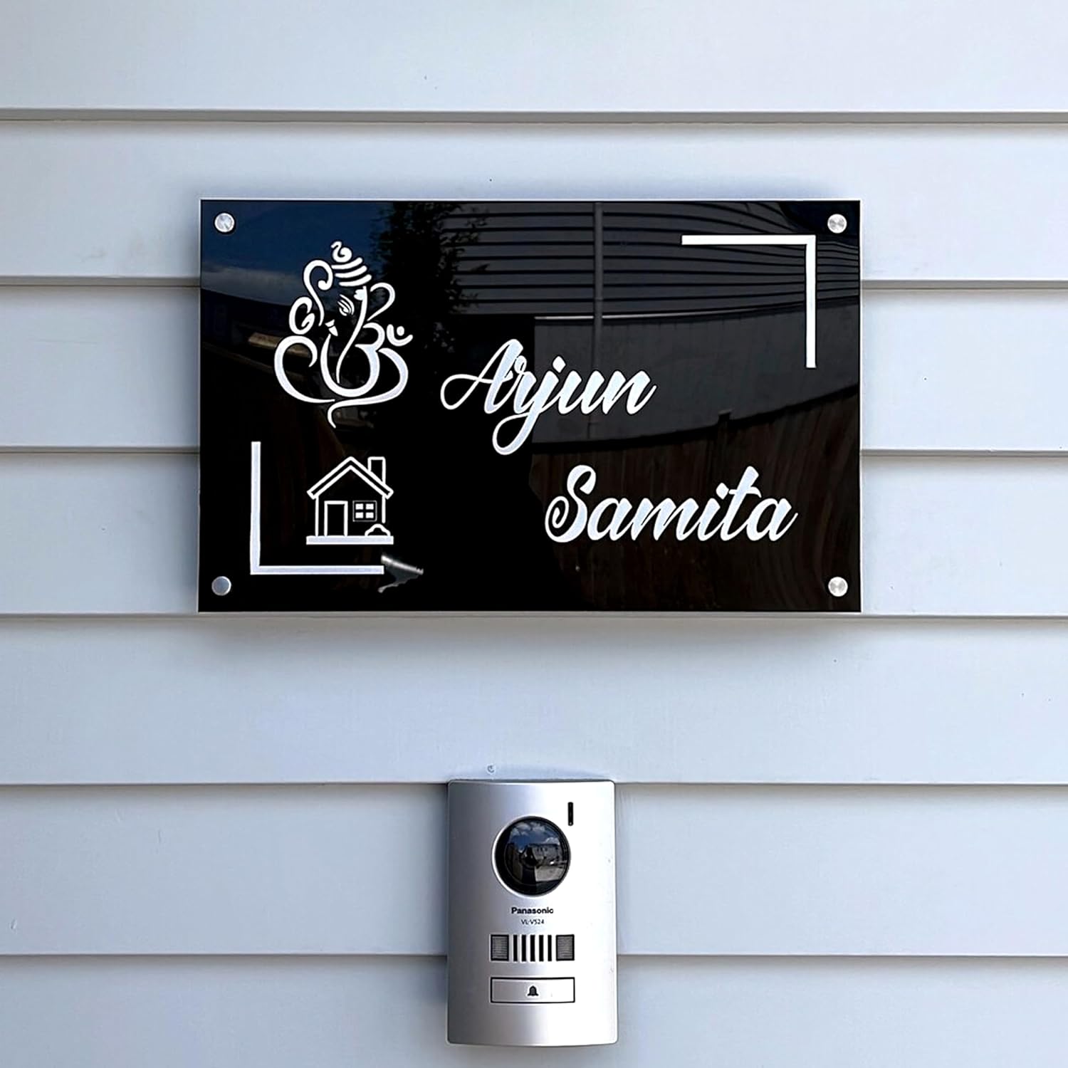 Buy Heartsly Personalized Name Plate for Home Entrance customized name