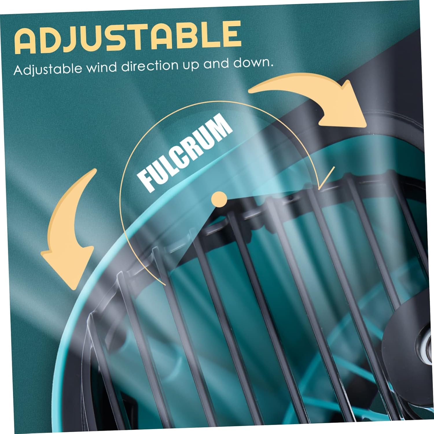 BESTYASH USB Desk Cooling Fan Compact Multifunctional Portable Air Cooler with USB Charging for Office Travel Bedroom Lightweight and Blue Mini Desktop Fan