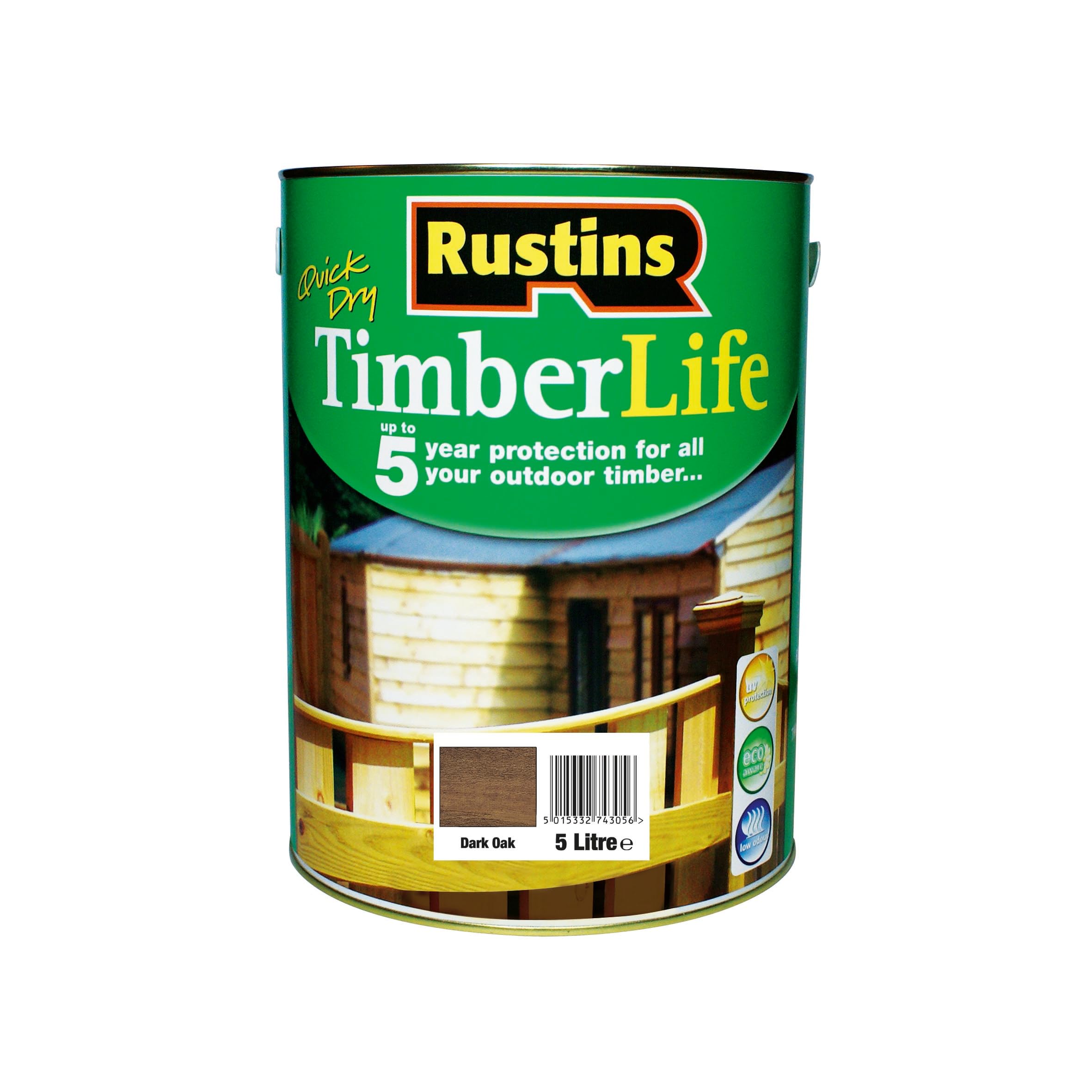 Rustins Tldo1000 1L Timberlife Oak - Dark 5015332743032