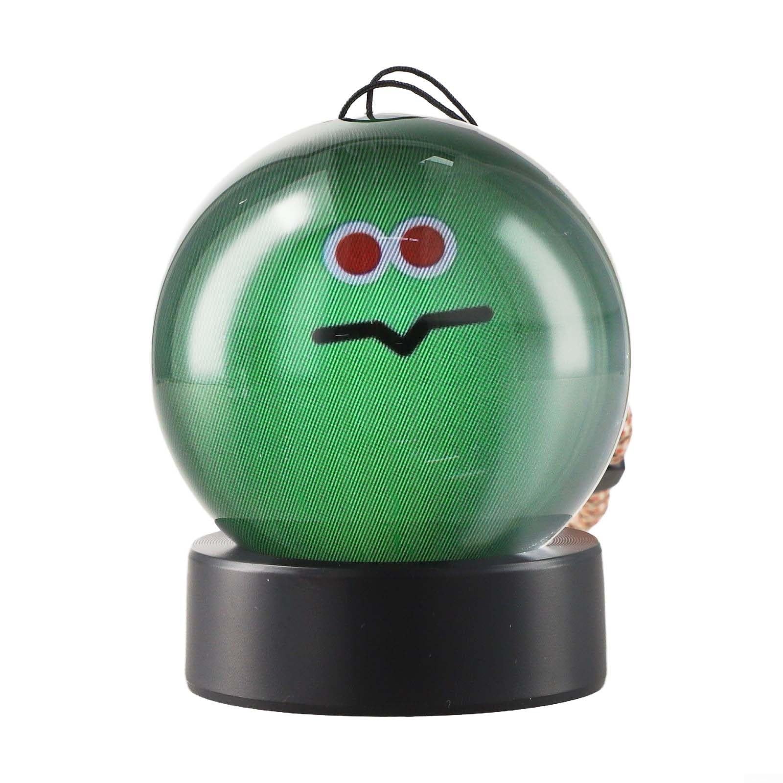 1 paquete personalizado de 7 cm para bola de video de cristal con pantalla de luz LED para aniversarios, cumpleaños, bodas, decoración del hogar, negro, blanco, naranja, rosa (blanco)
