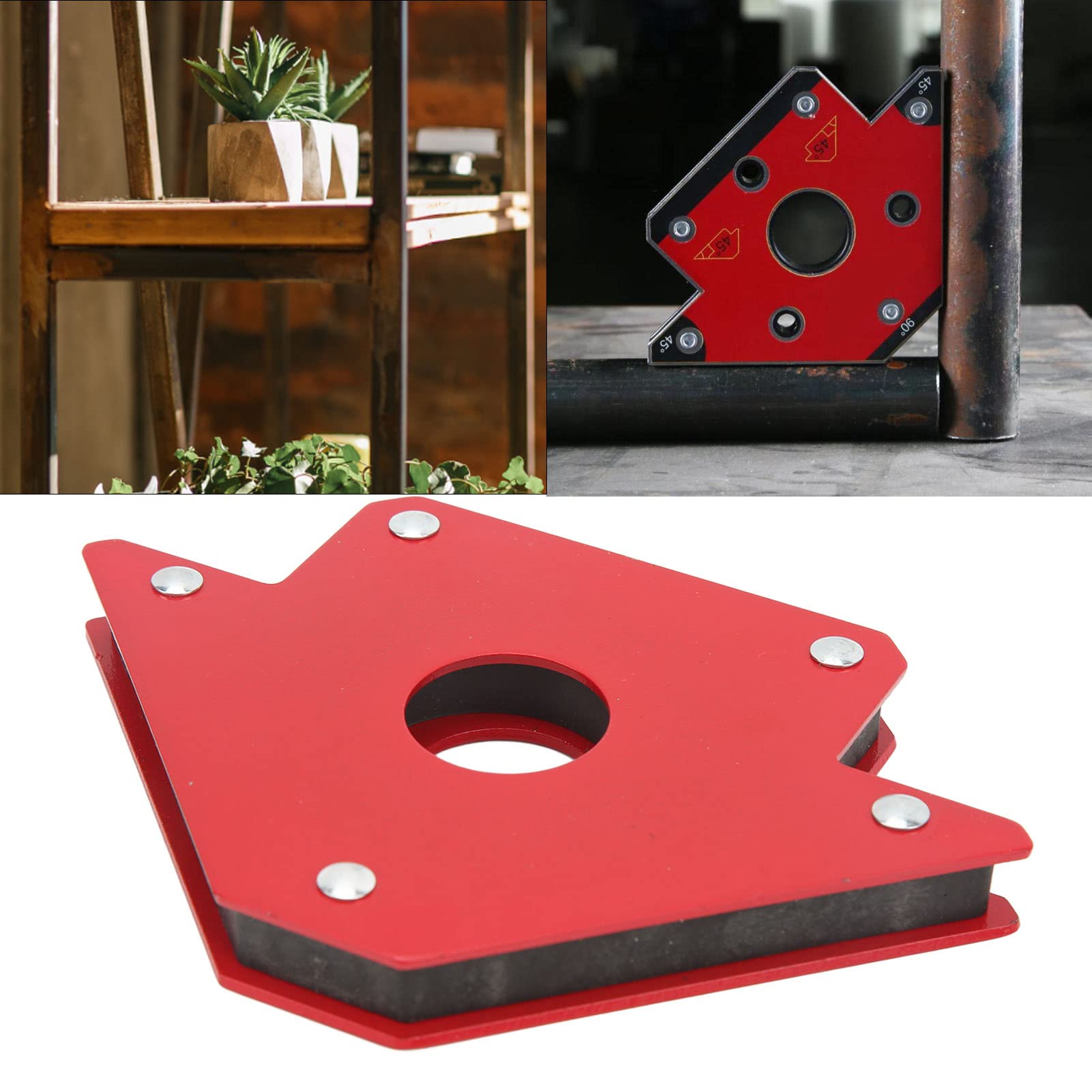 Magnes spawalniczy Kuuleyn, 4 szt. 50LB spawalniczy magnetyczny uchwyt strzałki 45 90 135 wielokątowy uchwyt spawalniczy wspornik magnetyczny Jig Positioner elektronarzędzie