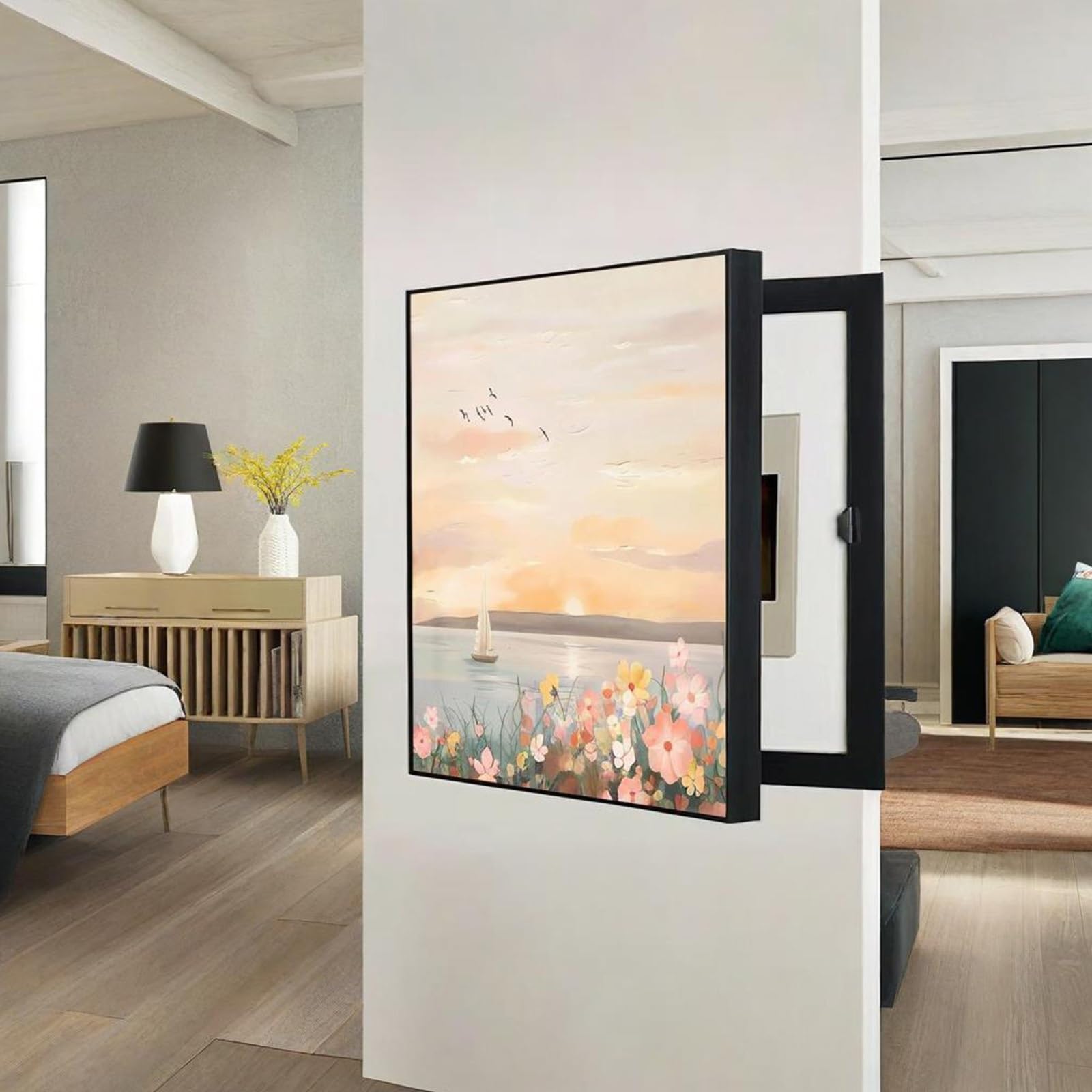 Generico Copertura Decorativa per Scatola contatore Elettrico - Arte Creativa da Parete per Pannello Interruttore e Interruttore Fusibile, Pittura Decorativa per Quadri elettrici Domestici
