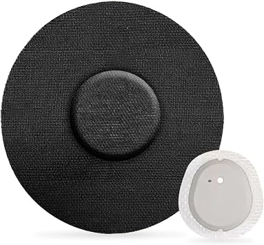 20 Pack Adhesive Patches for G7, Waterproof Flexible & Breathable Full Covers,Latex-Free Overlay Patch for G7 Sensor,Cotton Tape for 10+Days Long Stay Hypoallergenic Medical Glue Black