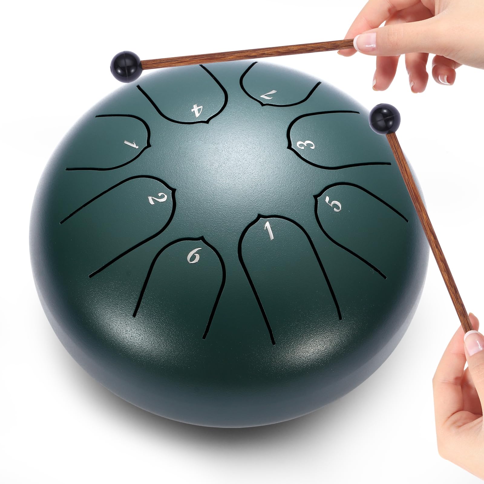 Regentrommel 6 Zoll für Meditation und Yoga - 8 Noten Klangheilung Instrument
| Handpan Instrument Stahlzungentrommel 6