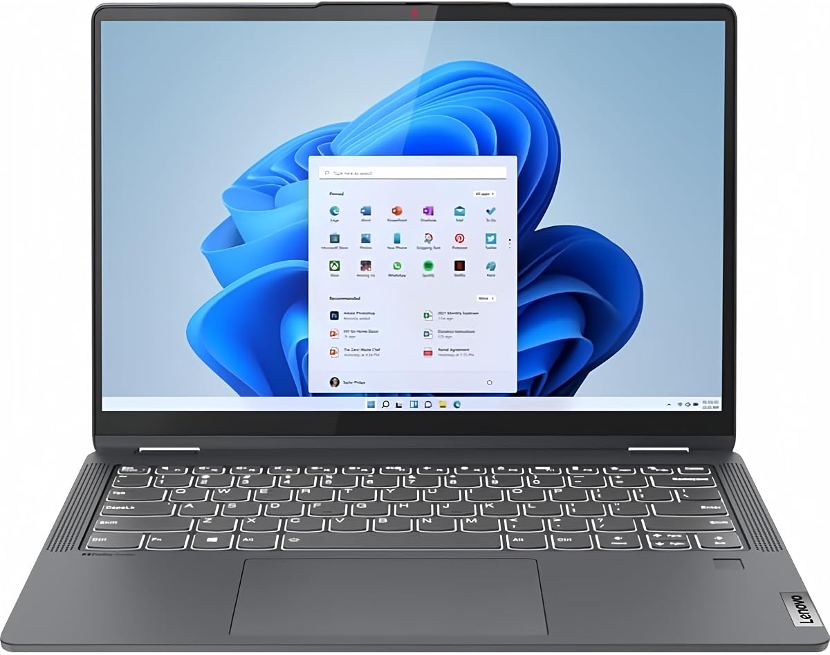 Lenovo 2023 IdeaPad Flex 5 14" Pantalla táctil convertible 2 en 1 portátil - WUXGA - 1920 x 1200 - Intel Core i3 12.ª generación i3-1215U (6 núcleos) 1,20 GHz - 8 GB de RAM total - 256 GB SSD - Gris tormenta - Windows 11