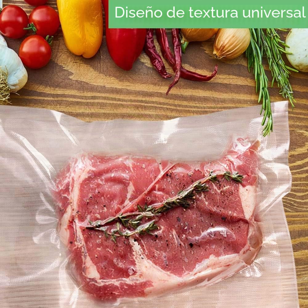 O2frepak 300Bolsas 25x33cm Bolsas Envasar al Vaci Vacio Alimentos Bolsas de Vacío de Alimentos,Bolsas para Envasar al Vacío Envasado al Vacío para Alimentos Sin BPA