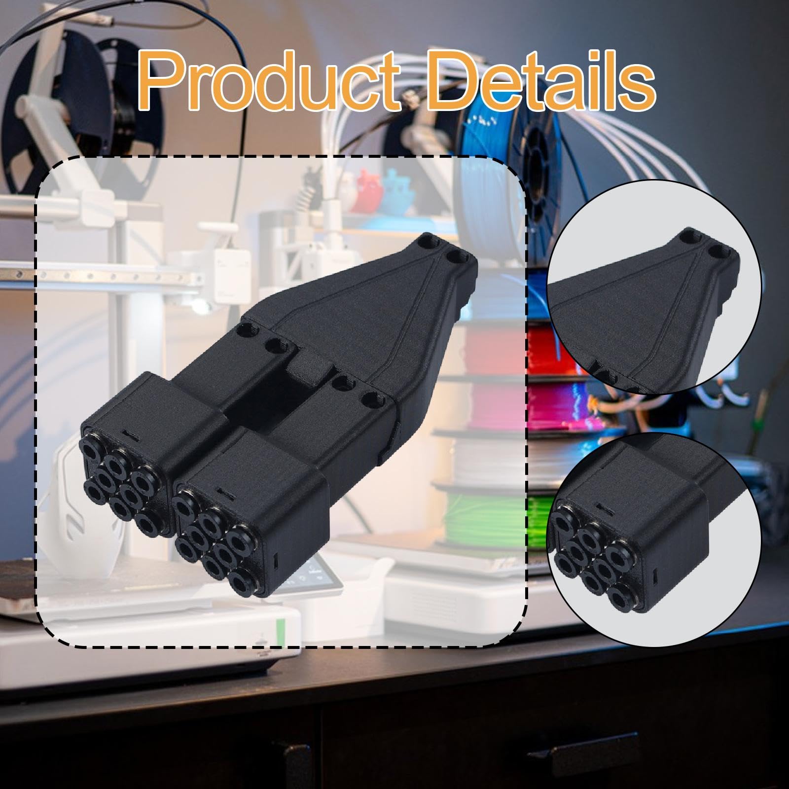 Concentrador de filamento 16 en 1 Accesorios de Impresora 3D de Alta Resistencia Suministros versátiles para impresión 3D Instalación Sencilla
