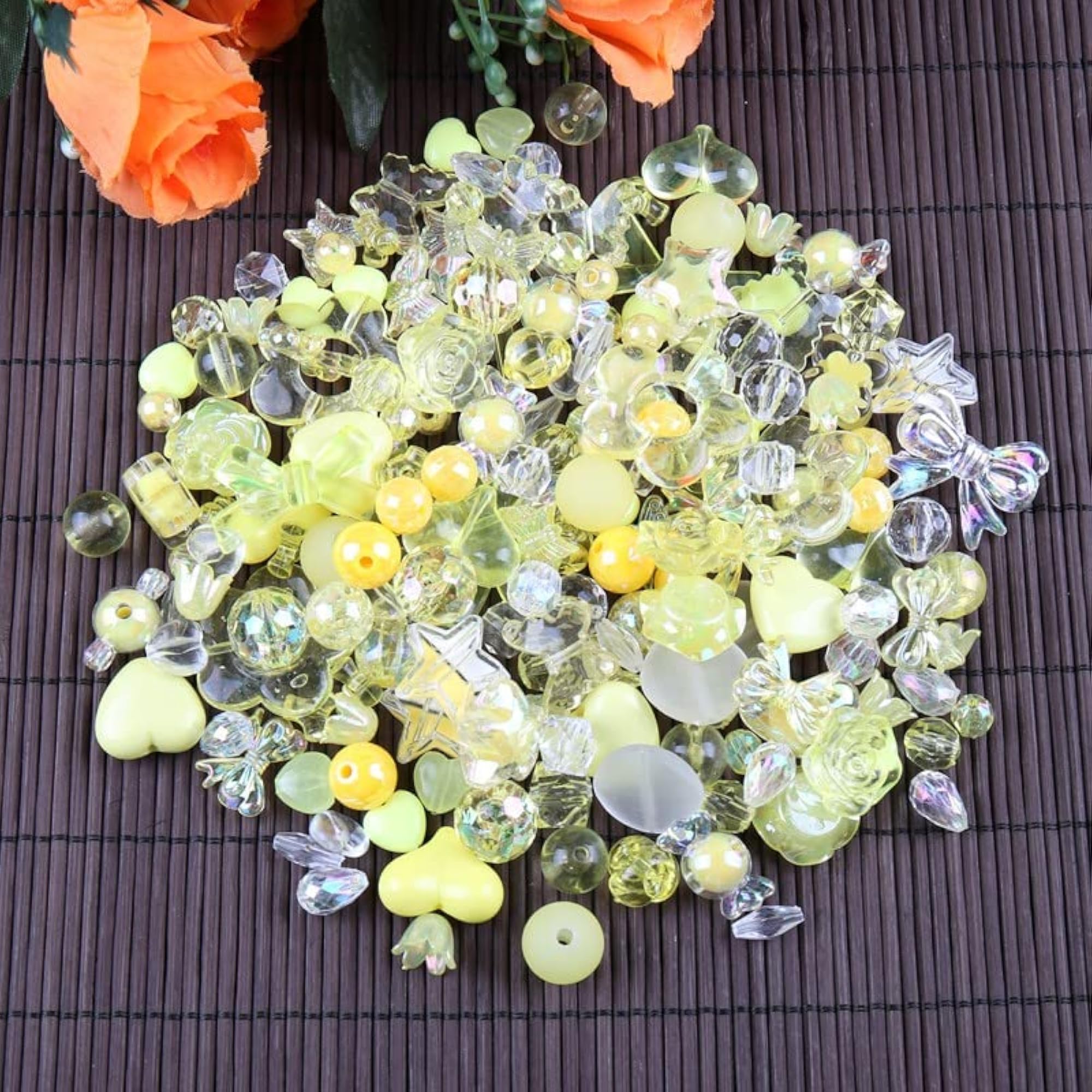 150g Aesthetic Acrylic Assorted Beads for Jewellery Making