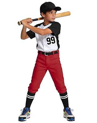 2T/3T/4T/5T/ to Youth Toddler Boys Knicker Baseball Pants Kids Gilrs Softball Tball Tee Ball Practice Pants Belt Loops