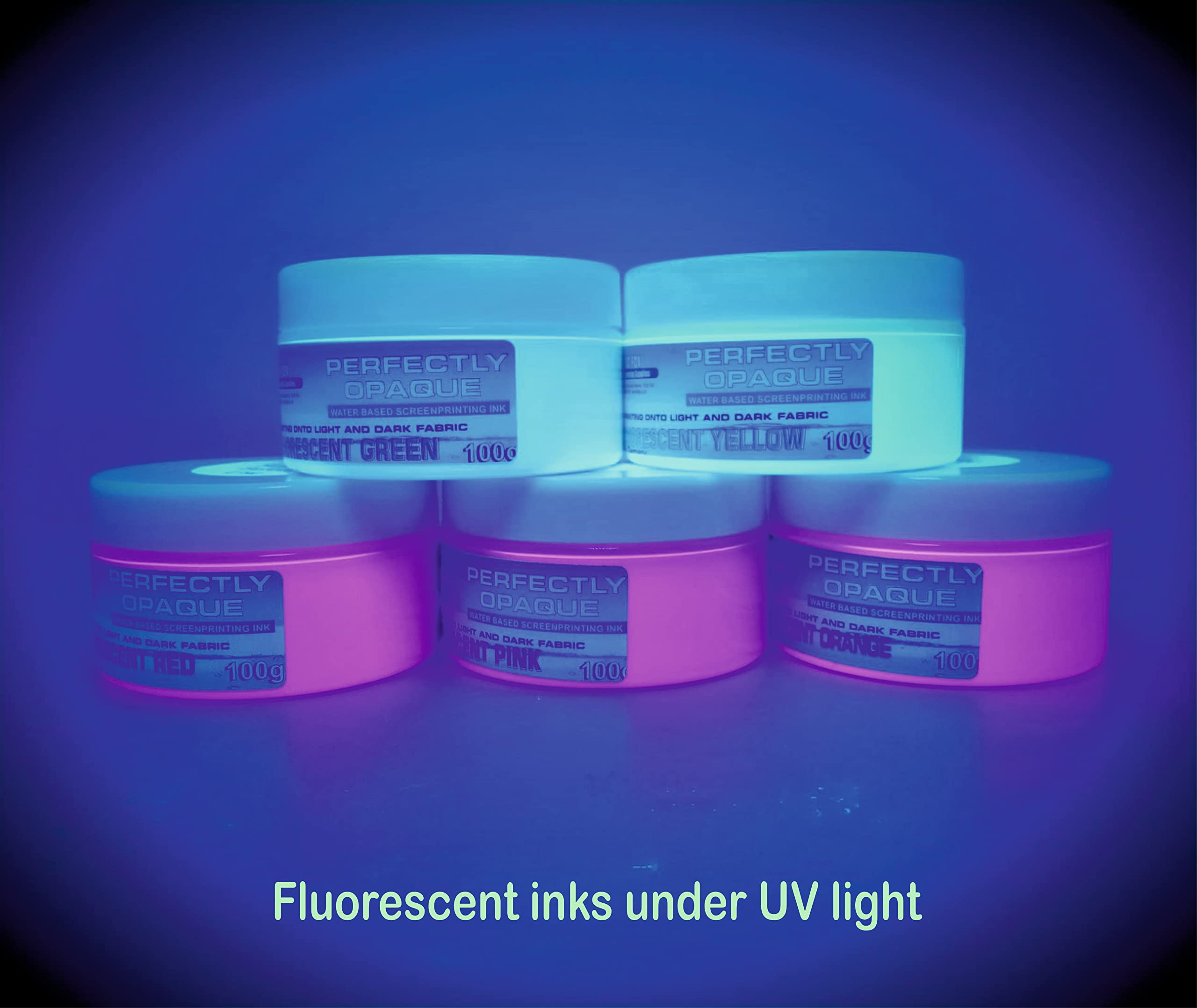 Siebdruck-Tinte auf Wasserbasis (fluoreszierendes Gelb, 300 g)