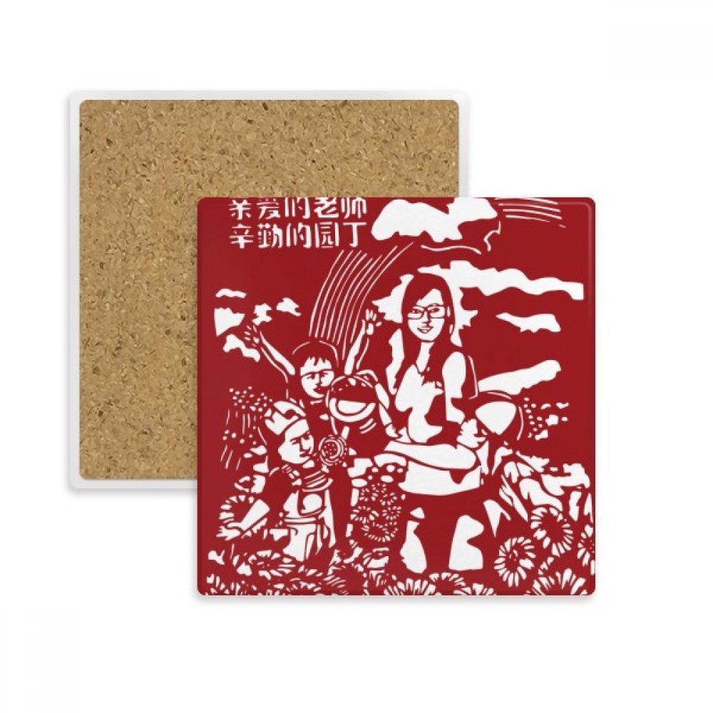 Chine massicot place jour coaster tasse absorbant pierre multicolor