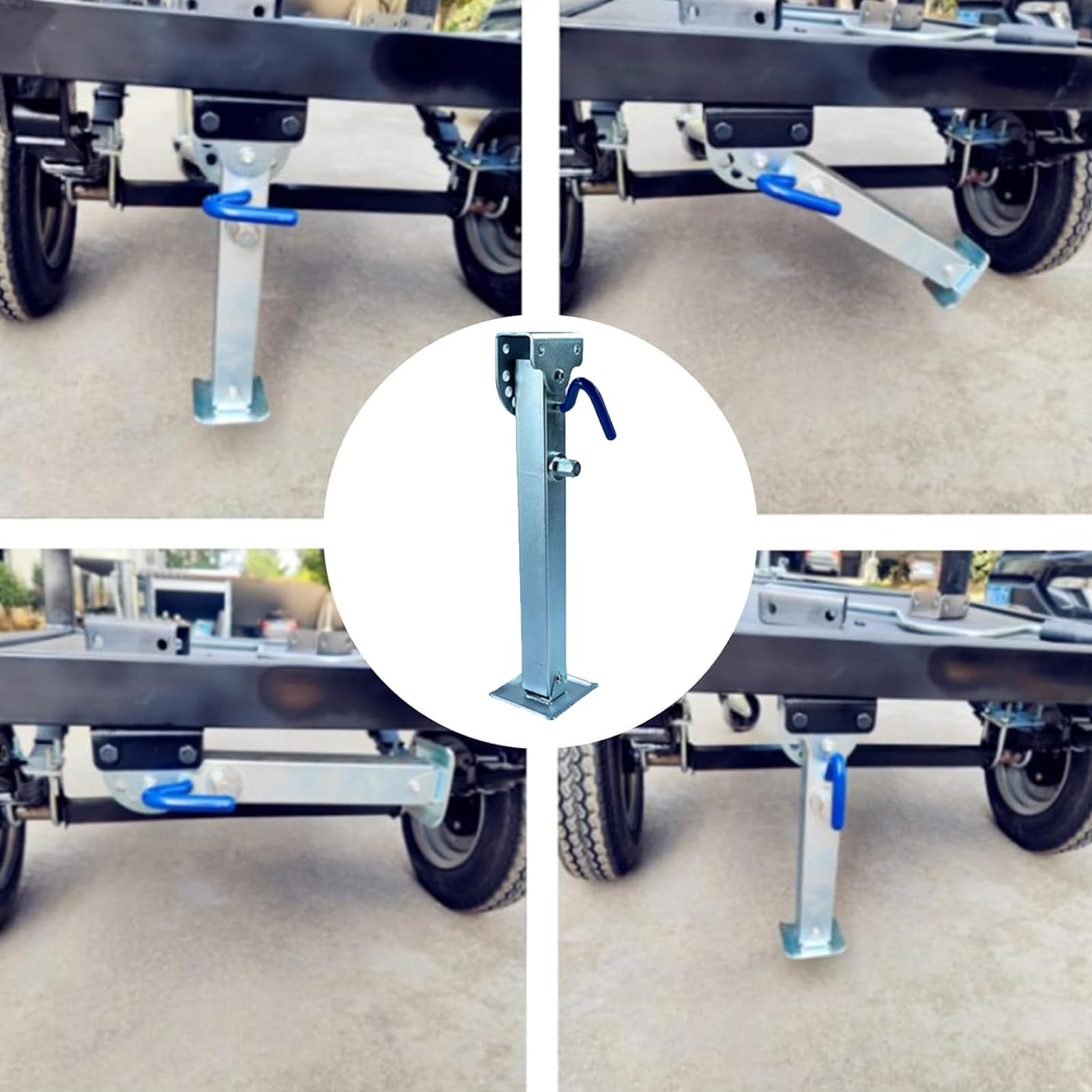 Estabilizadores para Remolques, Estabilizadores De Alta Resistencia para Caravanas Y Autocaravanas, Soportes De Aluminio, Capacidad De Carga De 1 Kg, Nivelación Ajustable, Gato Compacto para