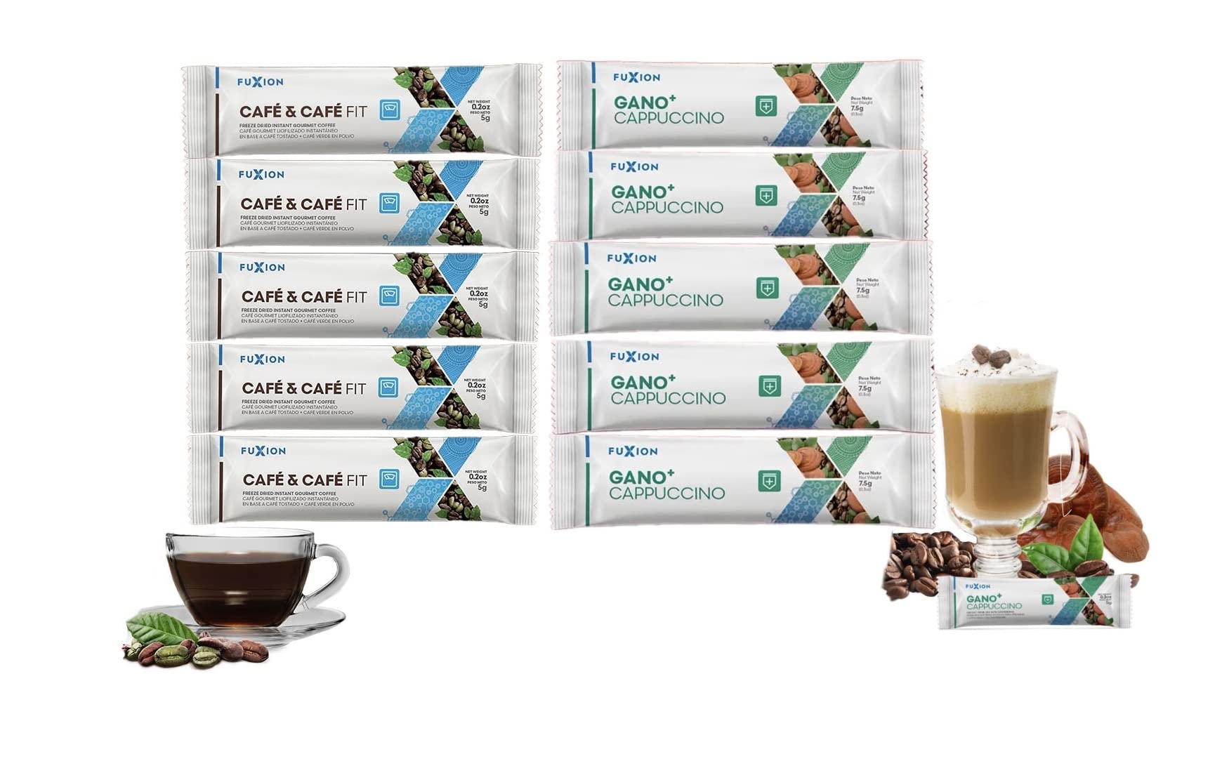 FuxionFUXION CAFÉ FIT AND GANO+ CAPPUCCINO (5X2)