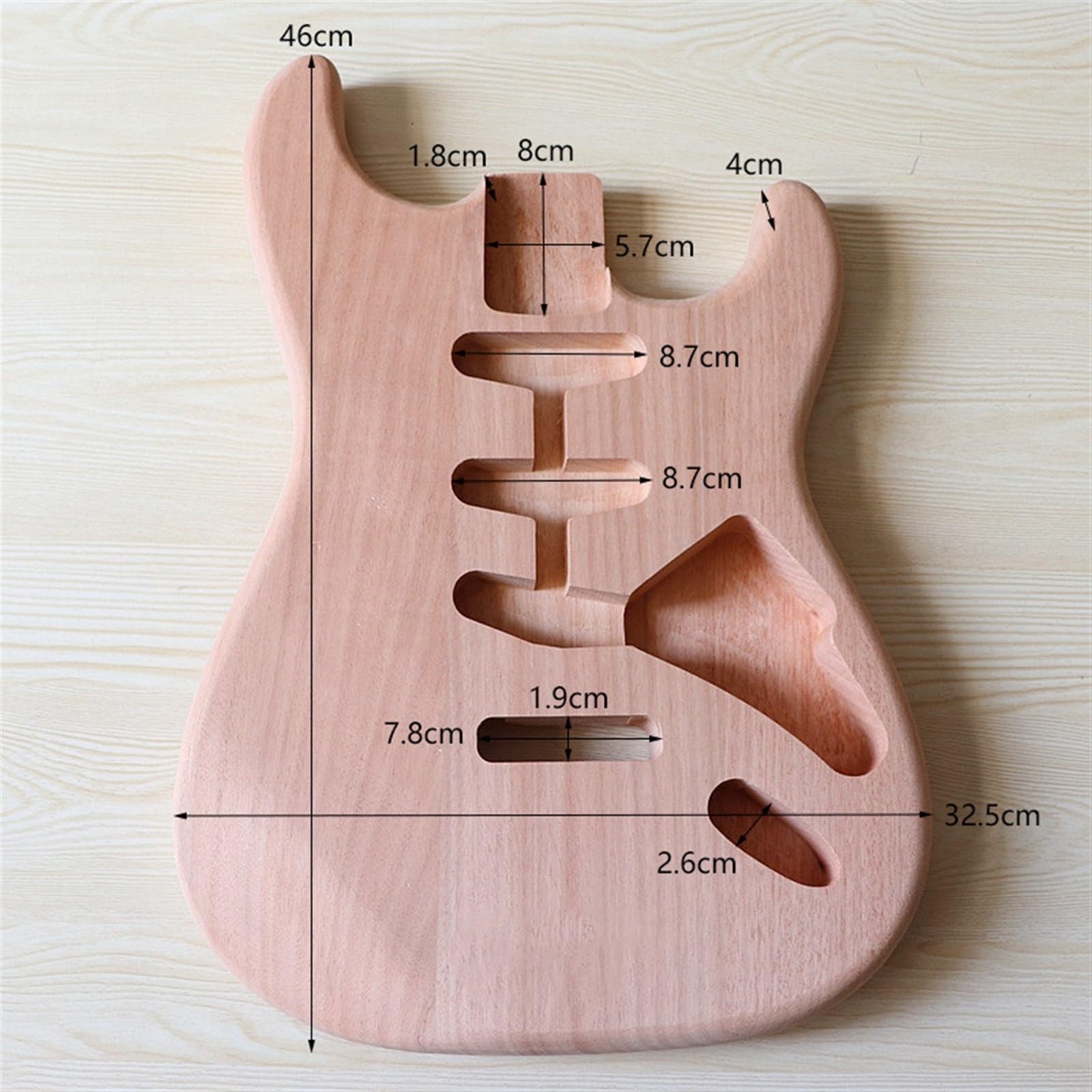 Fender semi-akoestische gitaar Mahonie