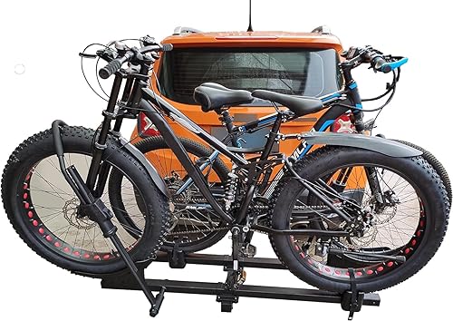 Miniatura 6 de MaxxHaul 50948 Soporte de enganche para 2 bicicletas, portaequipajes estilo plataforma para bicicletas eléctricas, de montaña y de carretera,