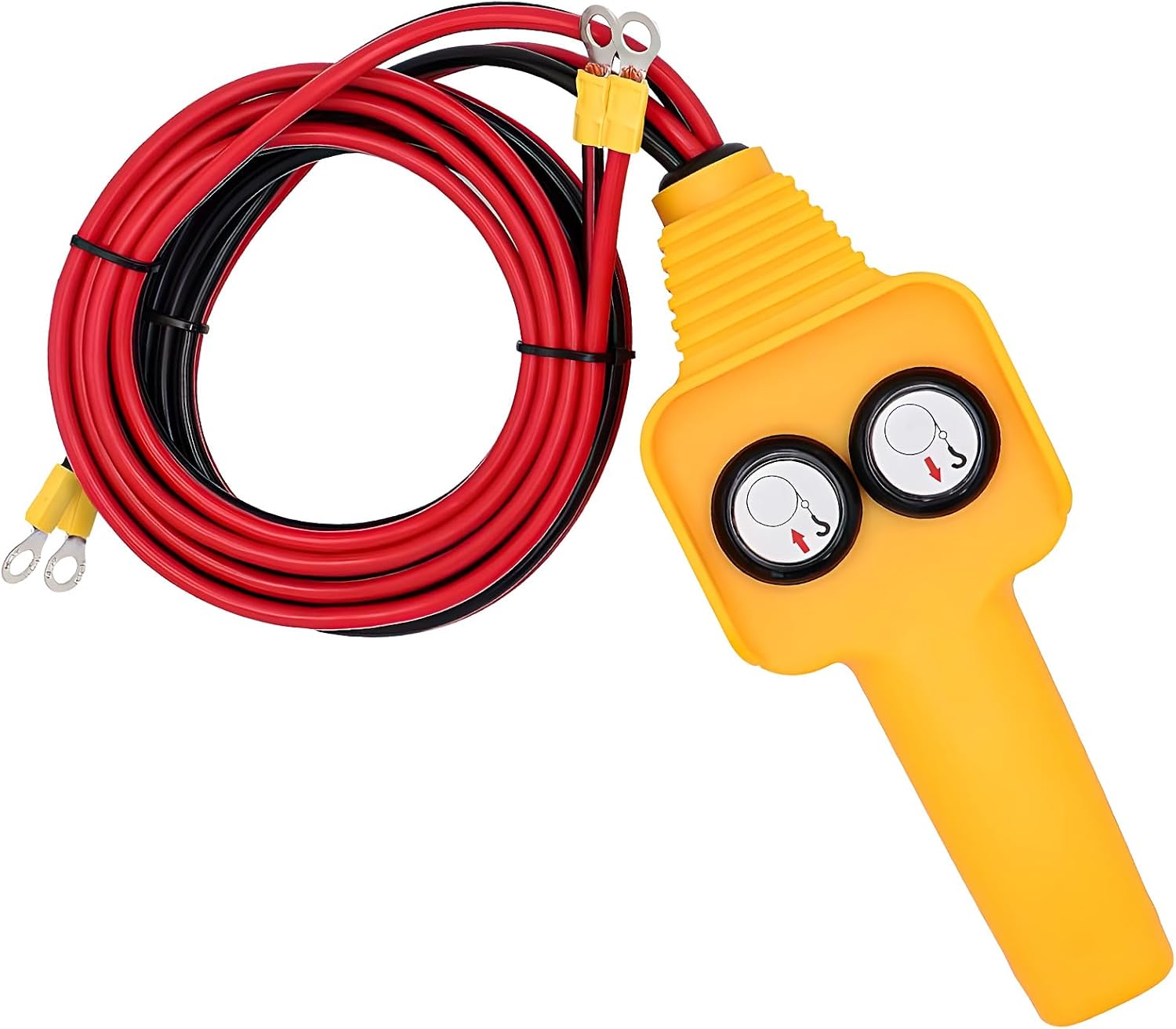 Winch Controller, 12V Electric Winch Remote Easy to Use Hand Control Assembly with Push Button, Hand-held Controller Replacement Part for 1500lbs-5000lbs Rated Pulling Winches