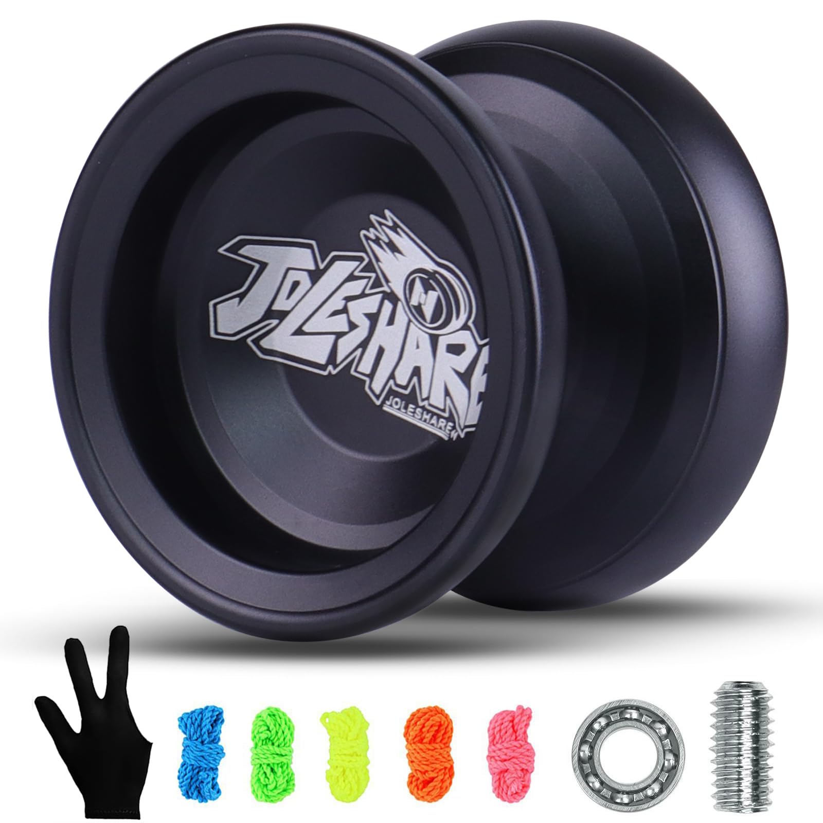 JOLESHARE Professional Unresponsive Yoyo for Pros and Responsive Yoyos for Kids Beginners, Package Includes Replaceable Responsive Bearings, yo-yo