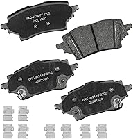 Vista 163 de Pastillas de freno traseras cerámicas Bendix Premium SBC1337 para Cadillac CTS 2014-2008, SRX 2016-2010, Chevrolet Camaro 2015-2010, Saab 9-4X 2011
