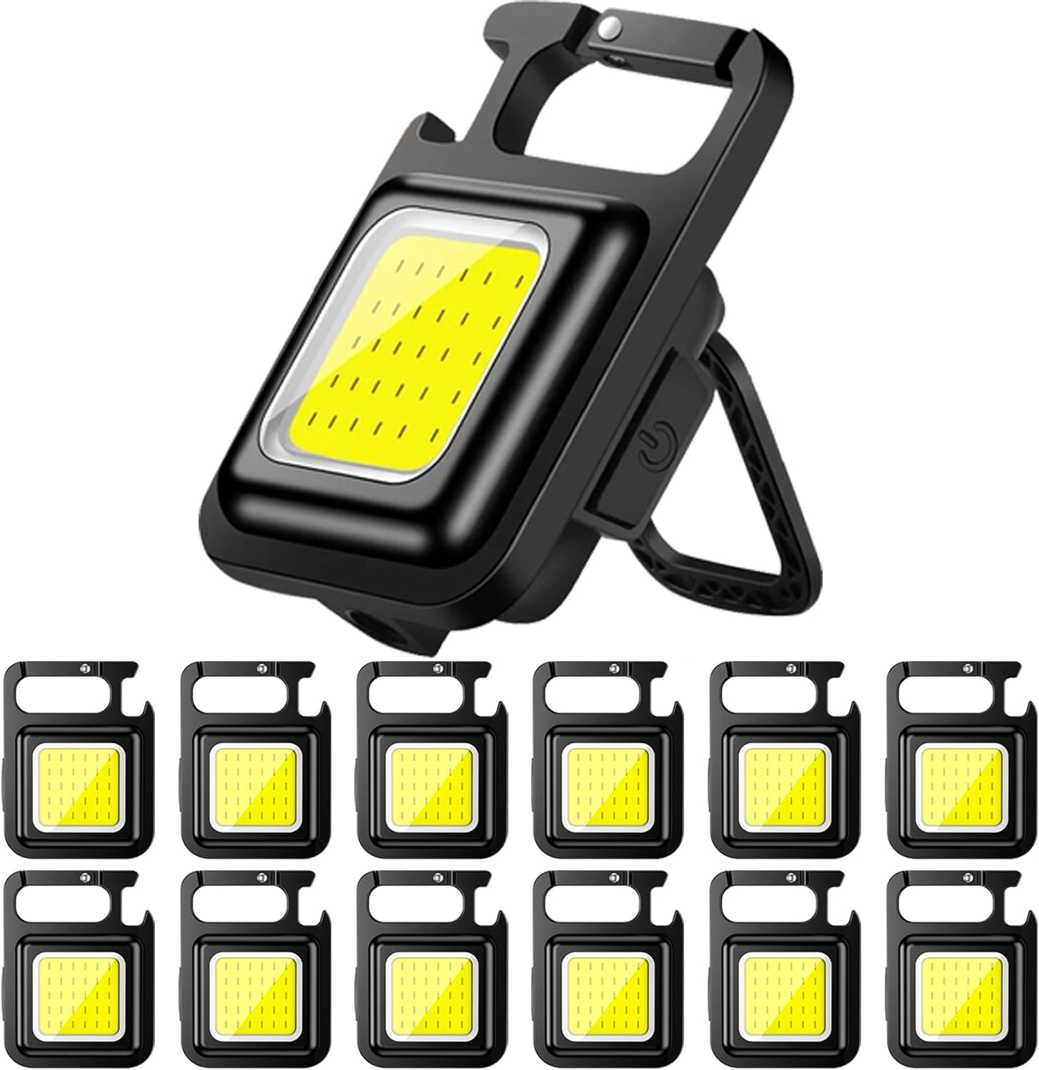 MVIOCS COB Keychain Work Light (12 Pack) Mini Keychain Light High