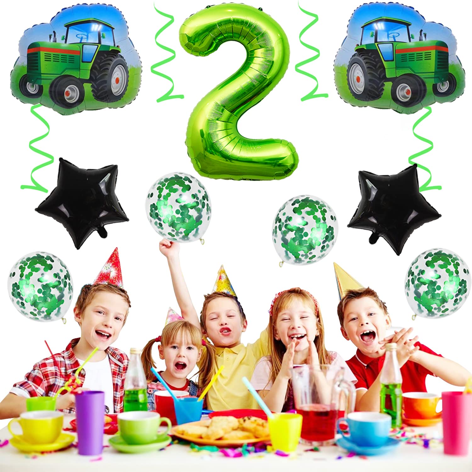 Ballon Géant Gonflable Tracteur CLAAS - 77x54 Cm, Pour Air Ou Hélium, Décoration Anniversaire Enfant Thème Ferme