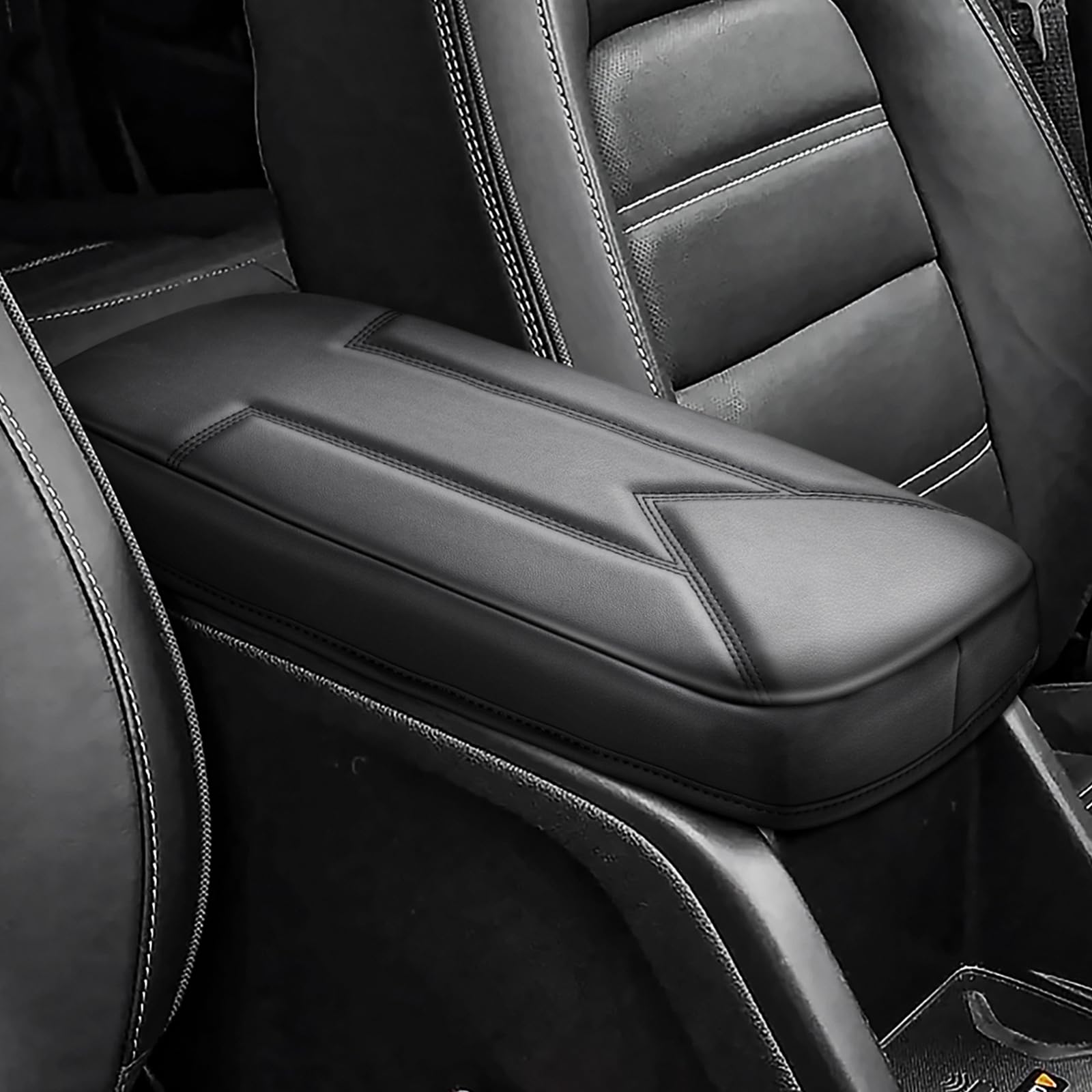 FIILINES Center Console Cover for Chevrolet Chevy Colorado/GMC Canyon 2015-2022, with Hidden Pockets Armrest Cover Pad Cushion Protector Colorado/