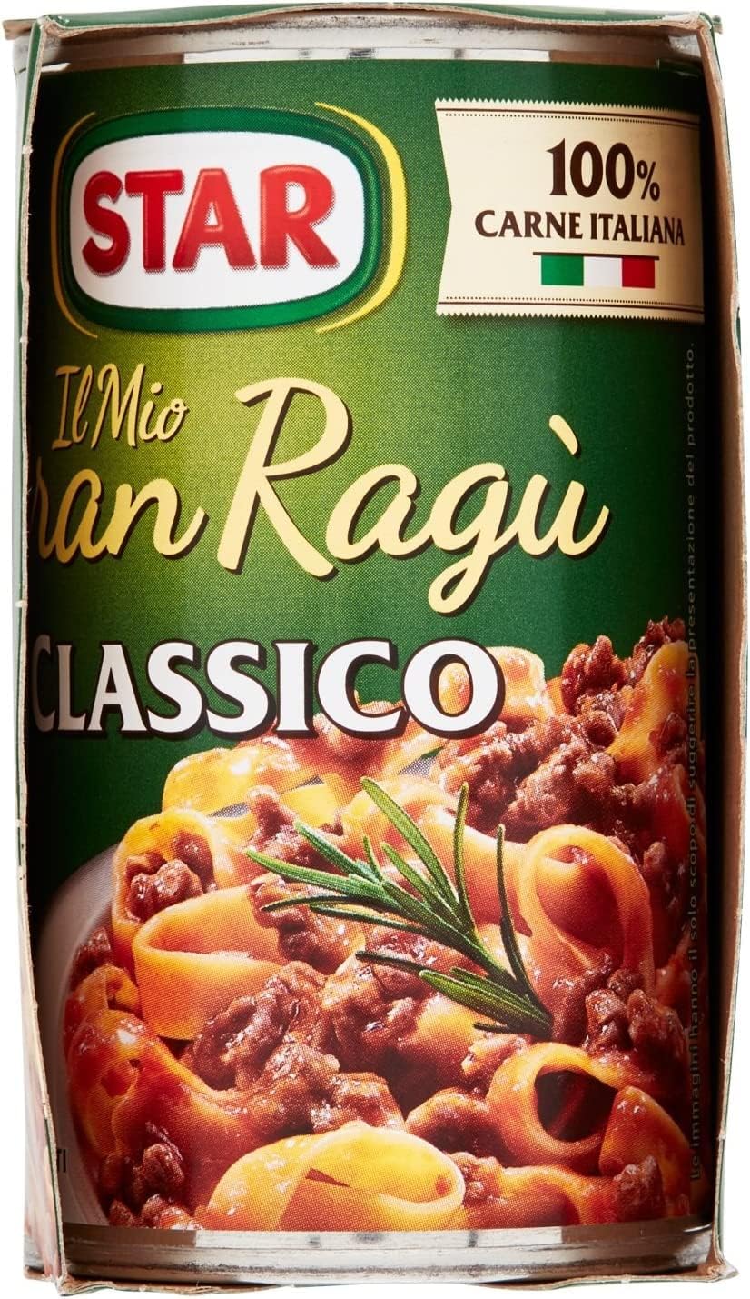 Star Gran Ragù, Set Degustazione 5 Varietà, Sughi Pronti con Carne Italiana 100%, 10 Confezioni da 180g, + portachiavi italy shop service