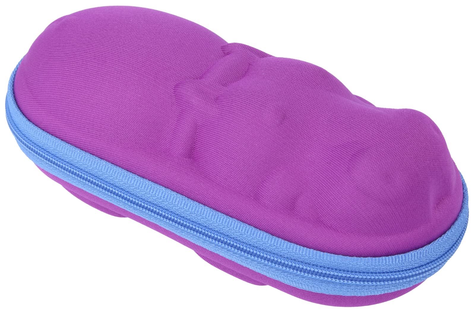 Custodia Per Occhiali Per Bambini A Forma Di Ippopotamo Viola, In Tessuto Con Cerniera, Fodera Interna, 15,5x6,5x5,5 Cm - 6
