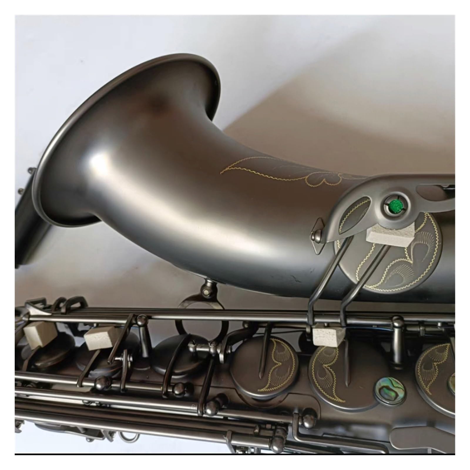 802 Sassofono Tenore Chiave Aggiornamento Tasti Incisione Nero Opaco Sax Tenore Professionale Strumento Musicale Sassofono per principianti Kit