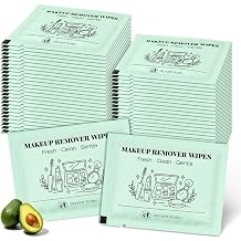 Makeup Remover Wet Wipes, Disposable Facial Cleansing Towelettes 50 Pack