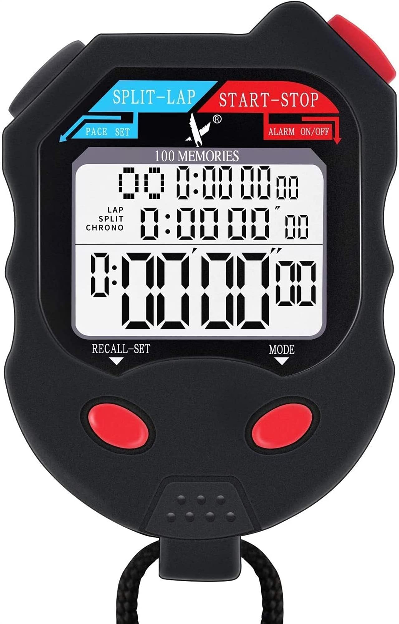 ZXMStopwatch Timer Training Sports Professional Game Dedicated Fitness Timer Sports Running Watch