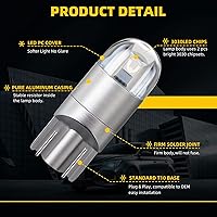 Vista 5 de YM E-Bright T10 194 - Luces LED para interior de automóvil, 168 W5W, 3030 chips 2825, bombilla LED, cúpula, mapa, puerta de maletero, luz de azul