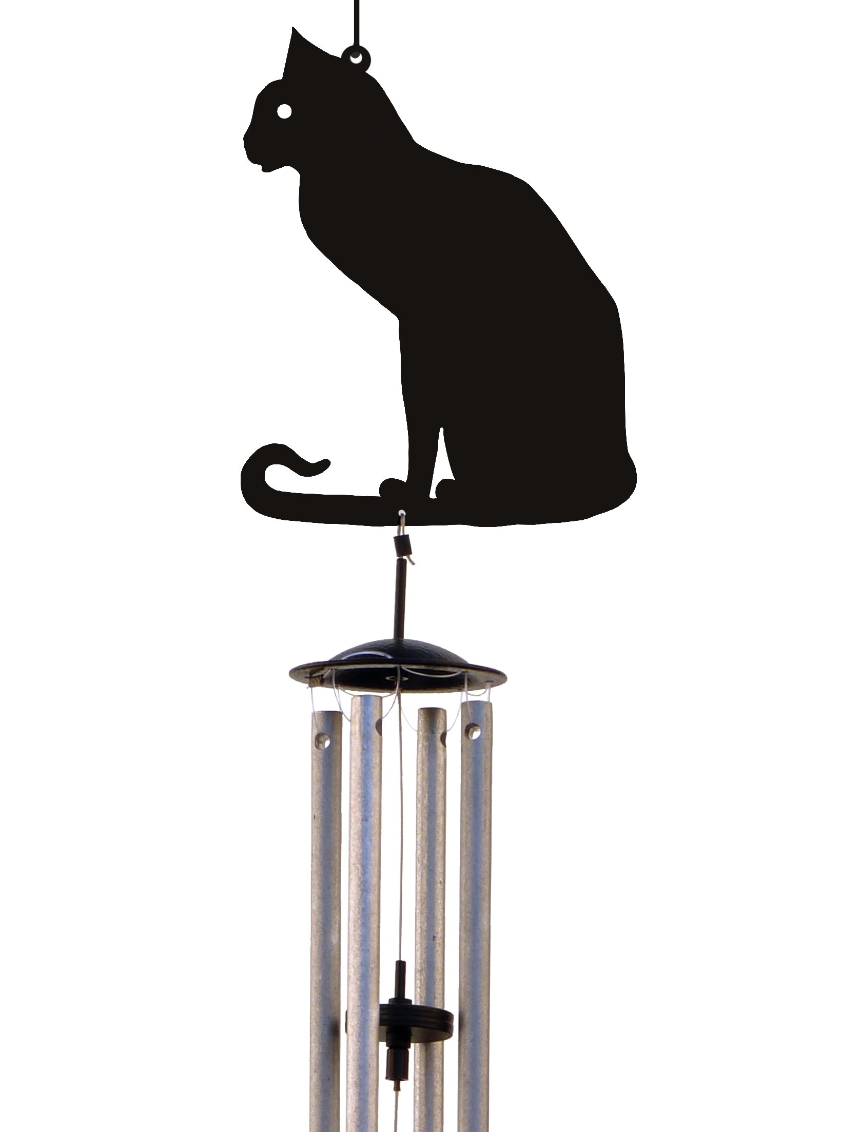 Amazon.co.jp: Jacob's ミュージカルシルエット ウィンドチャイム 猫