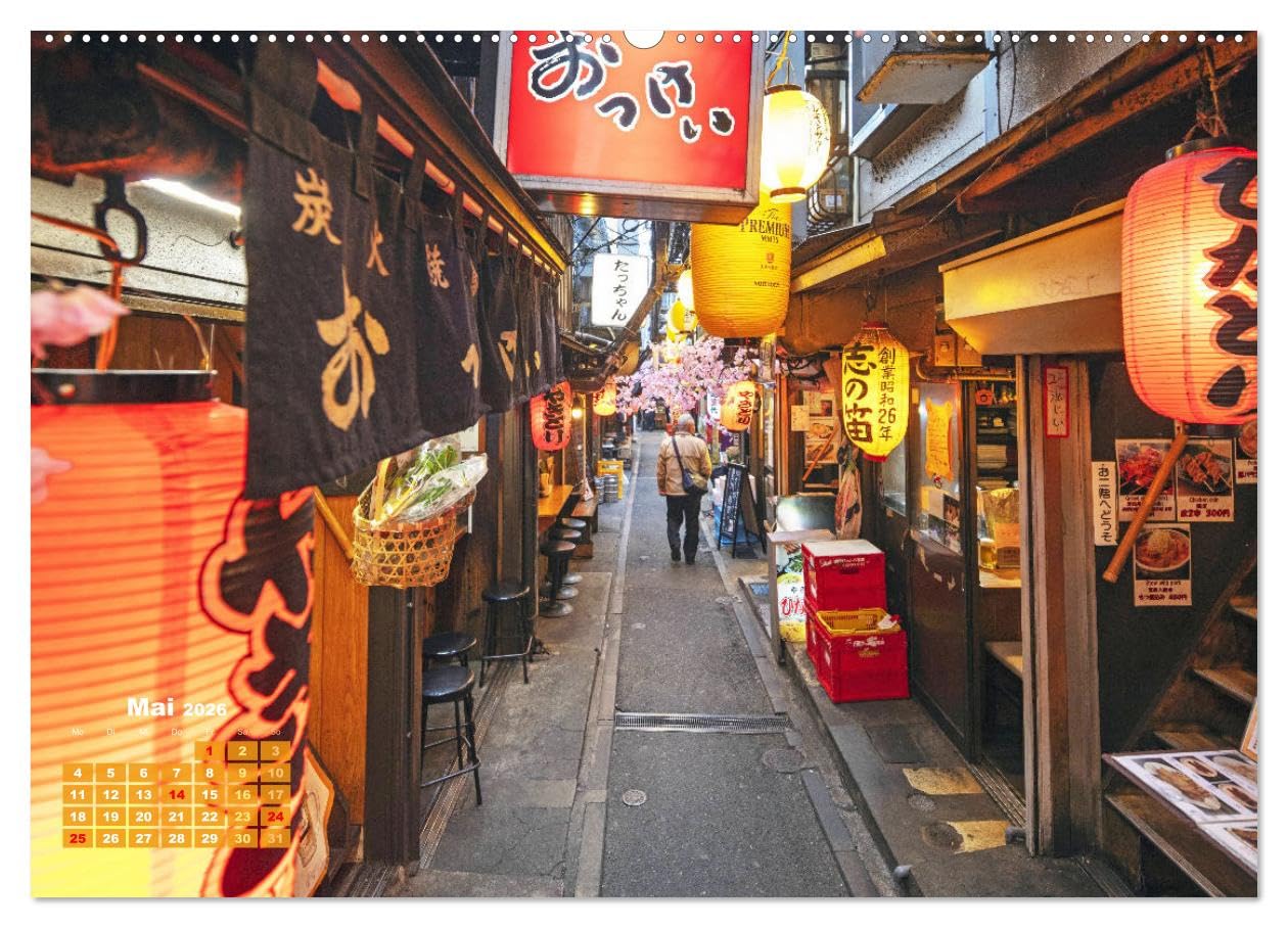 Tokio: Lichter einer Stadt (hochwertiger Premium Wandkalender 2026 DIN A2 quer), Kunstdruck in Hochglanz: Tokio: Japans Haupstadt bei Nacht (CALVENDO Orte)